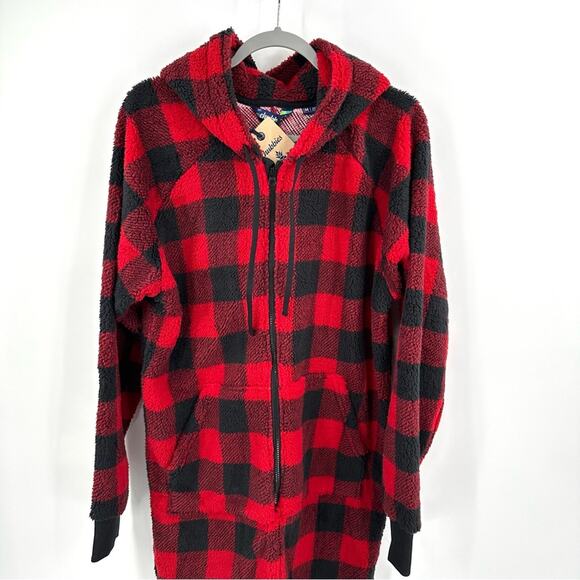 Chubbies The Lumberjack of All Trades Fleece one piece in red Size M - Picture 3 of 10